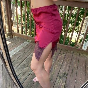 Free People Red Lacey Skirt